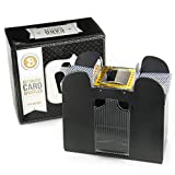 Brybelly Automatic Card Shuffler, The Original 1-6 Deck Electric Shuffler, Battery Operated, Designed for Standard-Size Cards Including Poker Cards, Uno, Phase10, Texas Hold'em, Cards Against Humanity