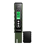 VIVOSUN PH Meter Digital PH Tester Pen 0.01 High Accuracy Water Quality Tester with 0-14 PH Measurement Range for Household Drinking, Pool and Aquarium, with ATC, Army Green