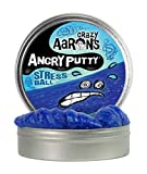 Crazy Aaron's Thinking Putty Stress Ball - Putty That Fights Back - The More You Stretch The Stronger It Gets - Serene Blue, Never Dries Out