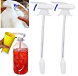 2 pack electric tap drink dispenser, tap milk dispenser for fridge gallon, automatic drink dispenser,one-handed operation, Milk dispenser for kids, tap for milk spill proof beverage dispenser