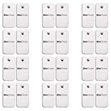 StimChoice TENS Unit Replacement Pads Snap Electrodes, 2"x 4" 24 Pack - Premium Quality TENS Pads - Compatible with TENS Machines with Snap Style Electrode Pads, Replacement Stim Pads, White