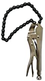 MacWork 9 Inch Locking Chain Clamp — Pliers Locking Grip Wrench ,Locking Pliers with Chrome Plated Surface Classic Trigger Easy to Operate (19 in. chain clamps any shape up to 6 in. diameter)