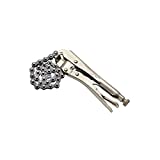 Jetech 10 Inch Locking Chain Clamp - Chain Vise or Wrench with 20 Inch (50.8cm) Chain and Steel Jaws - Made with Chrome Vanadium Steel