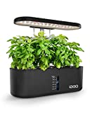 iDOO Hydroponics Growing System Up to 18.7", 10 Pods Herb Garden Kit Indoor with Grow Light, Plants Germination Kit with Pump, Automatic Timing