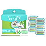 Gillette Venus Extra Smooth Womens Razor Blade Refills, 6 Count, Designed for a Close, Smooth Shave