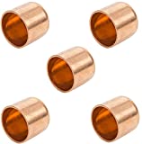 EZ-FLUID Plumbing 2" Solder LF Copper Pipe End Cap,Pressure Copper Cap Plug Fitting with Sweat Solder Connection for Residential,Commercial (5Pcs")