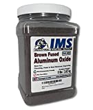 IMS #80 Grit Premium Brown Fused Aluminum Oxide - 8 lbs3.62 kg - Medium Grade High Density & Anti-Skid Sand Blasting Abrasive Media for Blasting Cabinets or Blasting Guns