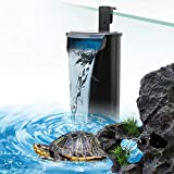 Senzeal Aquarium Turtle Filter Quiet Low Water Level Filter Pump 5W 400L/H Internal Fish Tank Filter for Fish Tank Turtle Tank