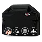 Grillman Premium Grill Cover for Outdoor Grill, BBQ Grill Cover, Rip-Proof, Waterproof, Top Heavy-Duty Large Grill Covers for Outside, Barbecue Cover & Gas Grill Covers (58" L x 24" W x 48" H, Black)