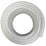 Maxx Flex (1" Dia. x 100 ft) - HydroMaxx White Flexible PVC Pipe, Hose, Tubing for Pools, Spas and Water Gardens