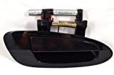 PT Auto Warehouse NI-3118S-RR - Outside Exterior Outer Door Handle, Smooth Black - Passenger Side Rear