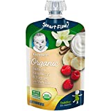 Gerber Organic Baby Food Pouches, Toddler, Banana Raspberry Yogurt Vanilla, 3.5 Ounce (Pack of 12)