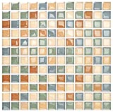 Peel and Stick Backsplash Tile for Kitchen, Kitchen Backsplash Peel and Stick in Org Maple (5 Sheets 10"x10")