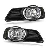 LEDIN Fog Lights for 2007-2009 Toyota Camry (OE Style Clear Lens with Bezels, Switch, Wires)