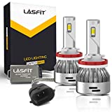 LASFIT LDplus H11 H8 H9 Switchback LED Light Bulbs Fog Light 6000K White/3000K Amber Yellow Replacement for Honda Civic Accord for Toyota Tacoma 4Runner Tundra RAV4 Play and Plug(2 pack)