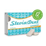 Stevita Hum, Peppermint - Sugar-Free Gum - 12 Pieces, Pack of 12 - Supports Oral Health - Non-GMO, Vegetarian, Keto, Gluten Free - 72 Total Servings