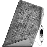 GENIANI XL Heating Pad for Back Pain & Cramps Relief, FSA HSA Eligible, Auto Shut Off, Machine Washable, Heat Pad, Holiday Gifts for All, Gifts for Women, Gifts for Men, Heat Patch (Tabby Gray)