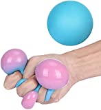 CJZZ Stress Ball Toys Color Changing for Adults and Kids, Stress Balls Fidget Toys , Anti Stress Sensory Ball Toys, Relieve Stress Sensory Squishy Balls,Anti Anxiety Stretchy Toys (Blue)