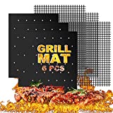 Oirtmiu Grill Mat Non Stick-3 Pcs Heavy Duty Grill Mats with Holes 3 Pcs Mesh Barbecue Mat-Grilling Accessories-Easy Clean and Work on Gas Charcoal Electric Grills Barbecu
