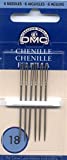 DMC 1768-18 Chenille Hand Needles, 6-Pack, Size 18, Blue