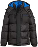 Free Country Boys' Winter Jacket - Windbreaker Bubble Puffer Coat (Size: 4-20), Size 8, Black