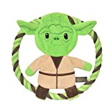 Star Wars for Pets Plush Yoda Rope Frisbee Dog Toy | Green Fetch Toys for Dogs | Plush Dog Toy, Chew Dog Toy, Squeaky Dog Toy Officially Licensed from Star Wars
