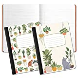 Composition Book Duo by Studio Oh! - 2-Pack - Plant Addict Hardback Notebook 7.5" x 9.75" - 160-Page College-Ruled Composition Books for Home, School, Office