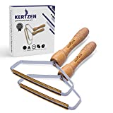 Kertzen Uproot Lint Cleaner Pro, Reusable Double Sided Lint Remover, Lint Shaver for Removing Lint, Pet Hair Remover for Carpet, Cloth, Furniture, Blankets , Couch and Car Interiors (2 Pack)