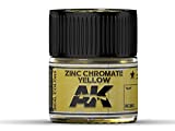 AK Interactive Real Color Air Single Paint Line 10ml - RC206 thru RC284 Color: Zinc Chromate Yellow - RC263