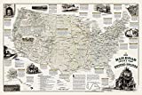 National Geographic: Railroad Legacy Map of the United States Wall Map - Laminated (Poster Size: 36 x 24 inches) (National Geographic Reference Map)