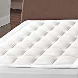 Bedsure Pillow Top Mattress Topper Queen for Back Pain Extra Thick Mattress Pad Cover with Alternative Down Filling, 60x80 Inches, White