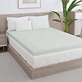 Milliard 3 Inch Memory Foam Mattress Topper – Infused with Green Tea Extract and Gel Cooling Beads (Twin)