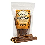 Gullet Sticks for Dogs, All Natural Single Ingredient Beef Jerky Chews, Healthy Beef Gullet Sticks, Naturally Occurring Glucosamine & Chondroitin, Can Help Joint Function for Puppies or Senior Dogs