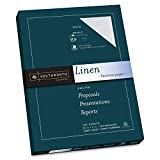 Southworth 25% Cotton Business Paper, 8.5” x 11", 24 lb/90 gsm, Linen Finish, White, 100 Sheets - Packaging May Vary (P554CK)