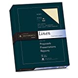 Southworth 25% Business Paper, 8.5" x 11", 32 lb/120 GSM, Linen Finish, Ivory, 250 Count - Packaging May Vary (J568C)