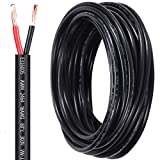 16 Gauge 2 Conductor Electrical Wire 16 AWG Electrical Wire Stranded PVC Cord Pure Copper Cable 10 M / 32.8FT Flexible Low Voltage LED Cable for LED Strips Lamps Lighting Automotive (16/2 AWG-10M)