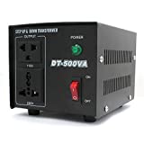 LVYUAN Voltage Transformer Converter 500 Watt Step Up/Down Convert from 110-120 Volt to 220-240 Volt and from 220-240 Volt to 110-120 Volt with US Outlet, Universal Outlet, Circuit Breaker