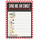 Baby-Q Baby Shower Gender Reveal BBQ Party Emoji Game Cards - 20 Count