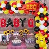 BBQ Baby Shower Decorations Baby Q Shower Balloon Garland Kit Summer Barbecue Gender Reveal Picnic Outdoor Party Supplies for Boy or Girl