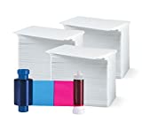 Magicard MA300YMCKO Color Ribbon - YMCKO - 300 Prints with Bodno Premium CR80 30 Mil Graphic Quality PVC Cards - Qty 300