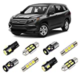 BRISHINE White Interior LED Lights Kit for Honda Pilot 2016 2017 2018 2019 2020 Super Bright 6000K LED Interior Light Bulbs Package and Install Tool