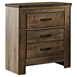 Signature Design by Ashley Trinell Two Drawer Night Stand - Brown