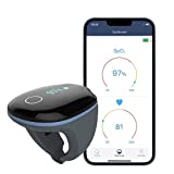 Wellue O2ring Wearable Pulse Oximeter,Rechargeable Bluetooth Oxygen Saturation Monitor,Continuous recording of SpO2 and Pulse Rate with Free APP&PC Software