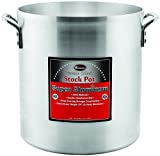 Winco USA Super Aluminum Stock Pot, Extra Heavy Weight, 40 Quart, Aluminum