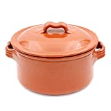 Ceramica Edgar Picas Handmade Traditional Portuguese Pottery Clay Terracotta Cazuela Cooking Pot With Lid