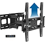 Full Motion TV Wall Mount Bracket Height Setting Dual Swivel Articulating Arms Extension Tilt Rotation, JUSTSTONE Fits Most 26-70 Inch LED, Flat&Curved TVs, Max VESA 400x400mm and Holds up to 121lbs