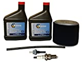 Everest Brand Compatible with Honda GX340 11HP GX390 13HP Tune UP Kit W/Oil Spark Plug Fuel LINE & Filter