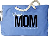 KEHO Waterproof Mom Diaper Bag XXL (HUGE) Baby Shower Gift Rope Handle Pockets (Blue)