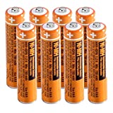 NI-MH AAA Rechargeable Battery 1.2V 700mah 8-Pack HHR-4DPA AAA Batteries for Panasonic Cordless Phones, Remote Controls, Electronics