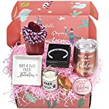 Birthday Gifts Box for Women, 6 Premium Special Valentines Day Gifts for Girlfriend Mom Daughter Sister Best Friend Wife Grandma Coworker, Surprise Basket for Her Female, Funny Wine Gift Ideas